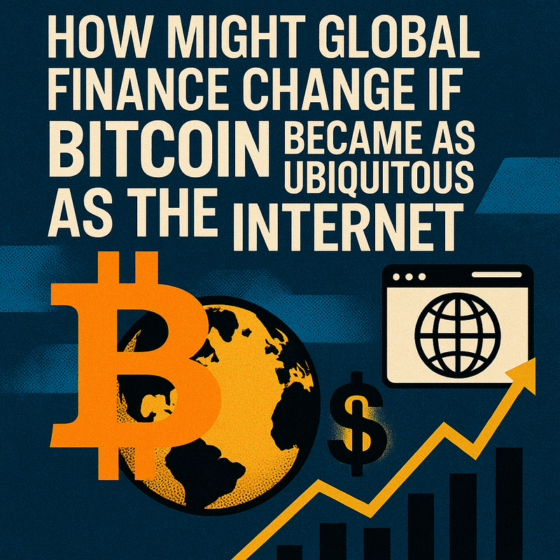 How might global finance change if Bitcoin became as ubiquitous as the internet