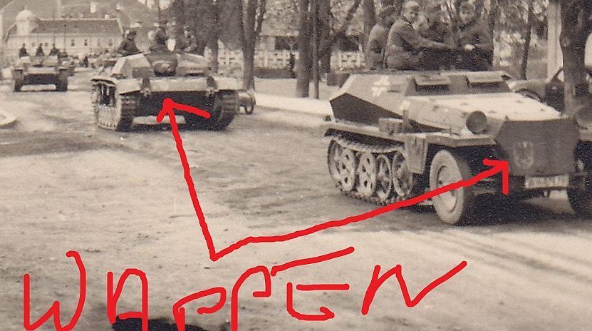 Sturmgeschütz STUG III Sdkfz mit Wappen der Stur