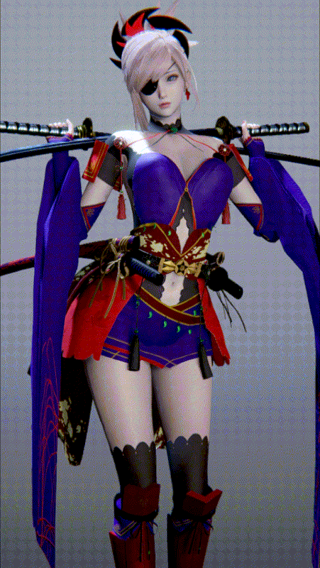 【FGO】 Saber 宫本武藏 · 新免武藏守藤原玄信：满破形象