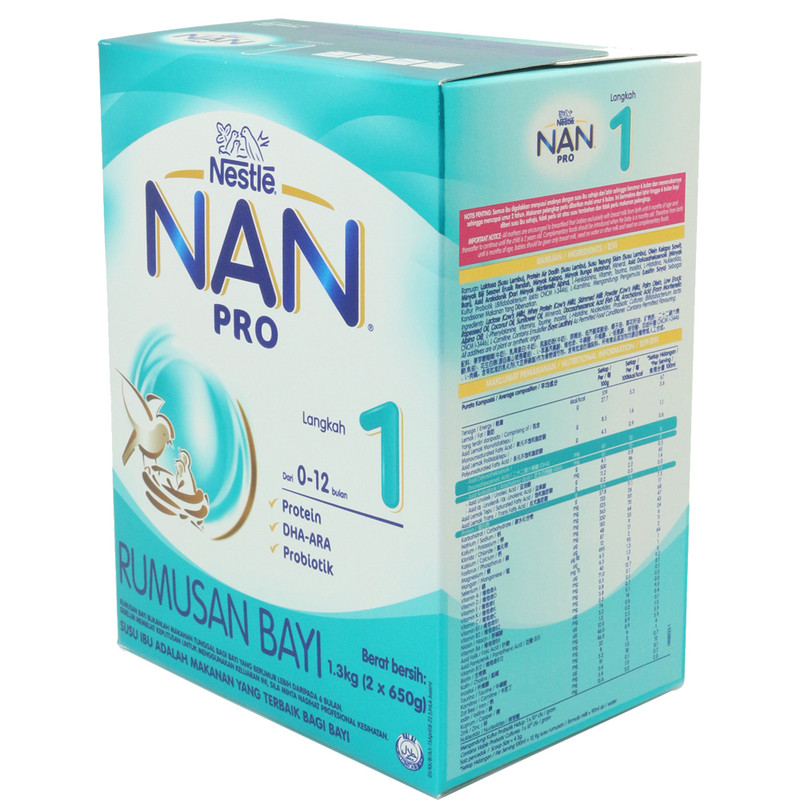 2x Nestle Nan Pro Infant Baby formula Step 1 (age 0 12 months) with DHA & ARA eBay