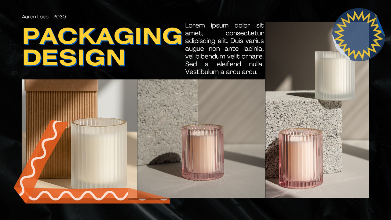 Modern Bold Graphic Designer Creative Portfolio Presentation