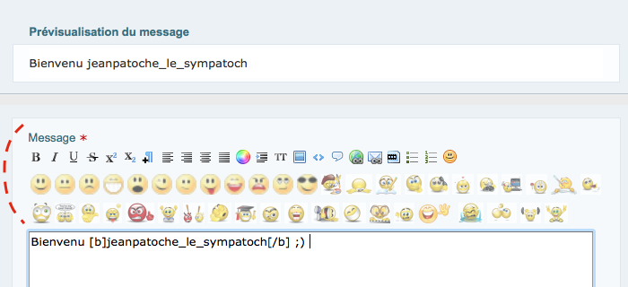 Balises  des réponses AP Jany