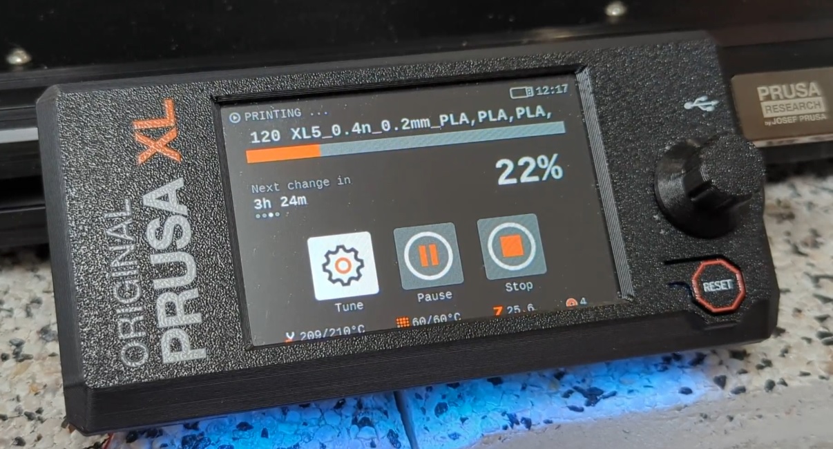 XL5 displaying when filament change will occur, since 6.0.0. alpha firmware