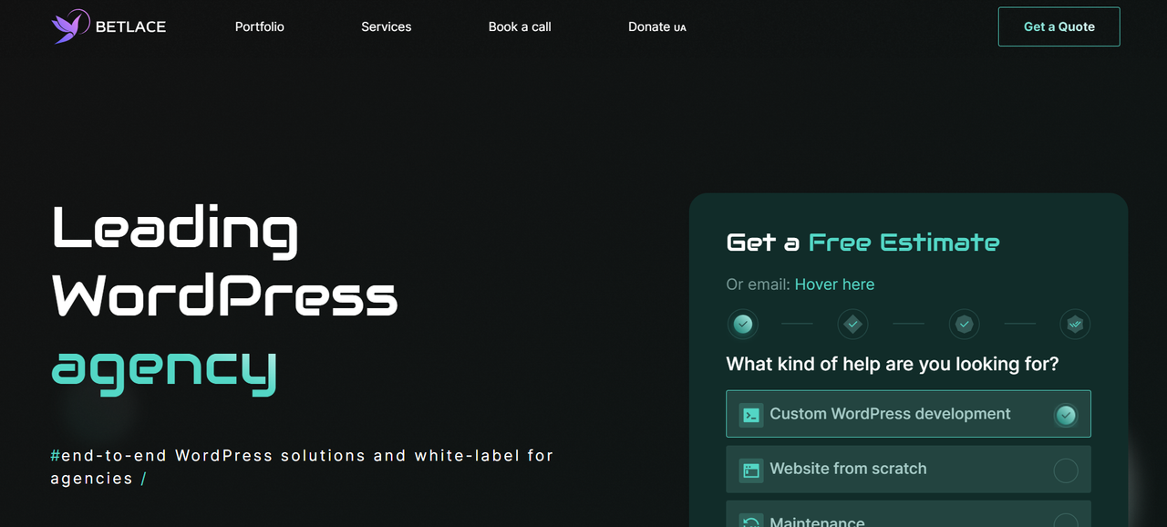 WordPress Development Company Betlace