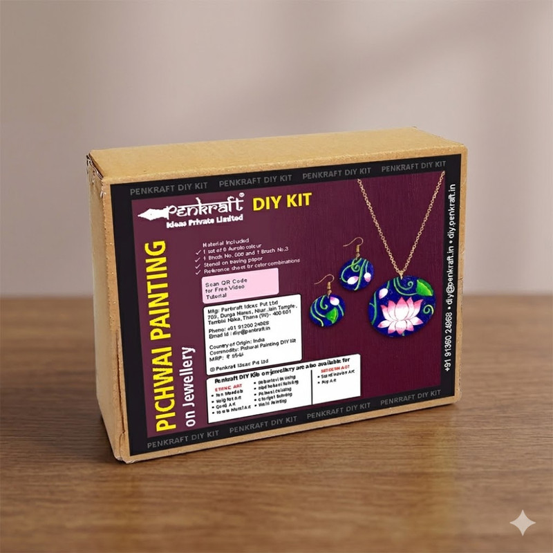 Pichwai Painting on MDF Jewellery DIY Kit 