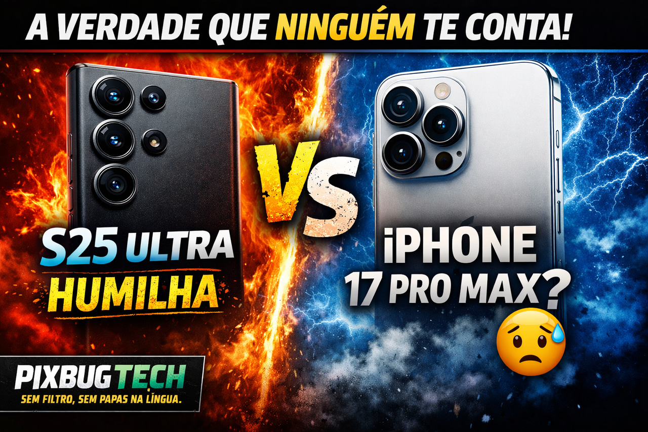 S25 Ultra “humilha” o iPhone 17 Pro Max?