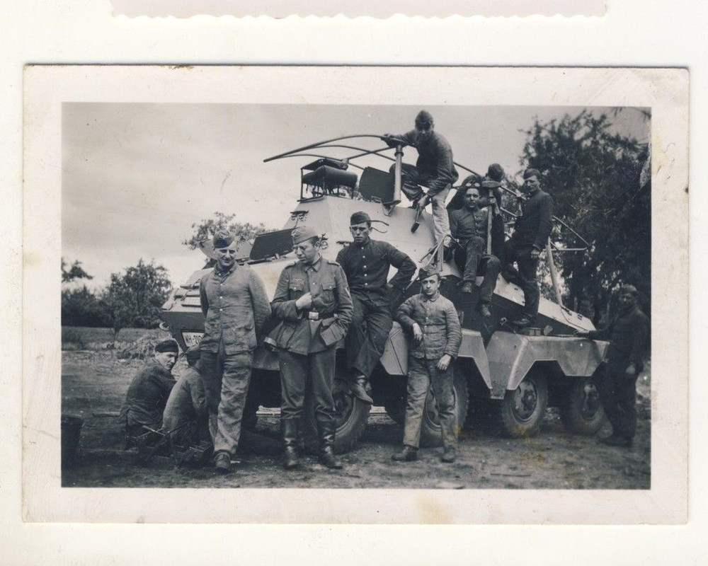 Foto Wehrmacht - Panzertruppe 8-Rad PANZERSPÄHWA