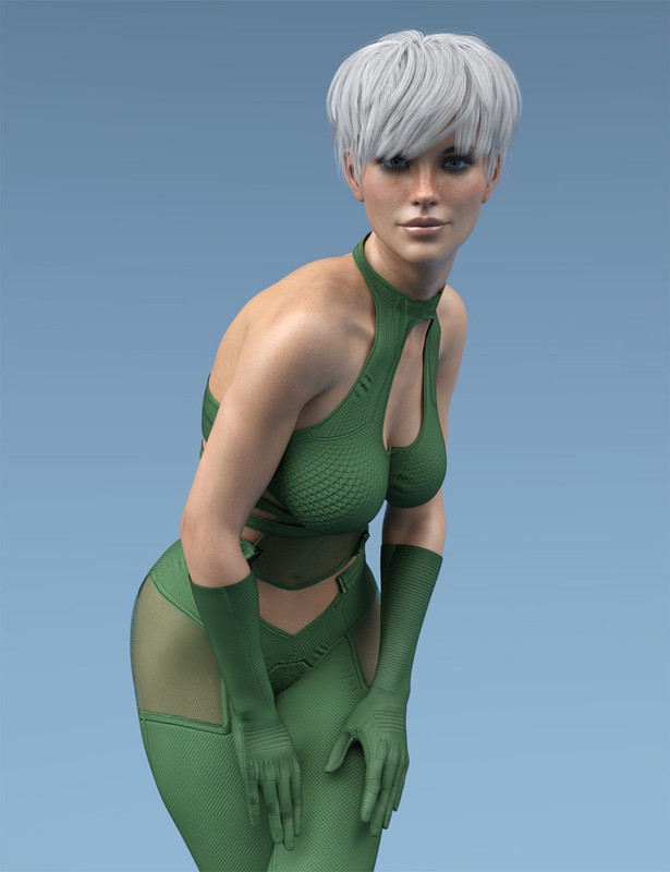 X-Fashion Dark Sci Outfit for Genesis 8 Females 
