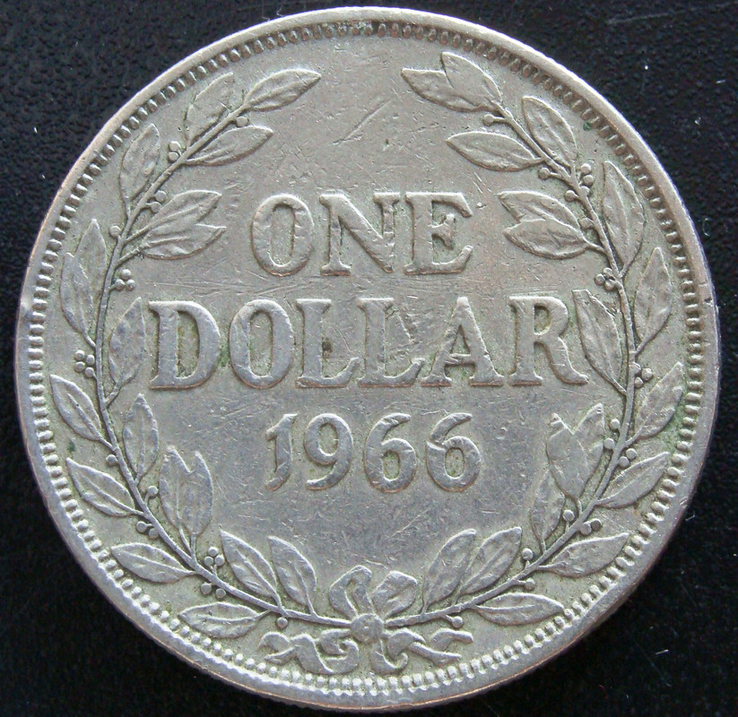 1 Dollar. Liberia. 1966 LBR-1-D-lar-1966-rev