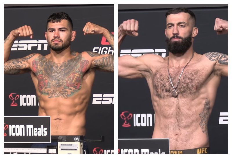 Кантар преди UFC on ESPN: Долидзе - Ернандес