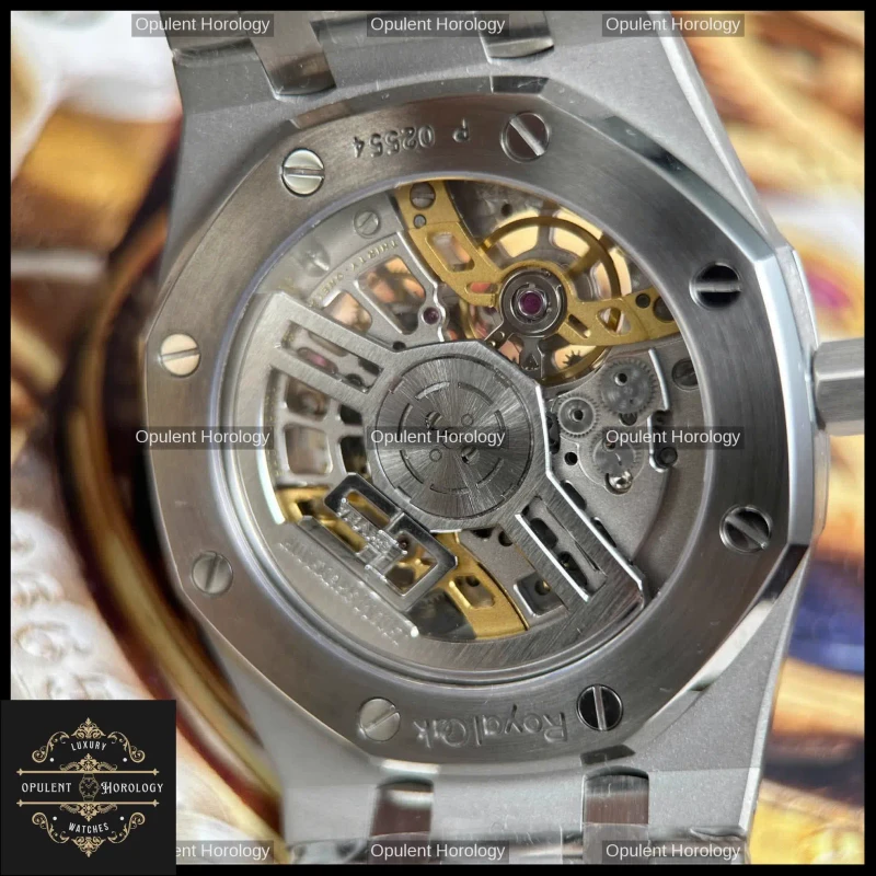Audemars Piguet Royal Oak Jumbo Extra-Thin Openworked 16204 Replica 39mm White Skeleton Dial