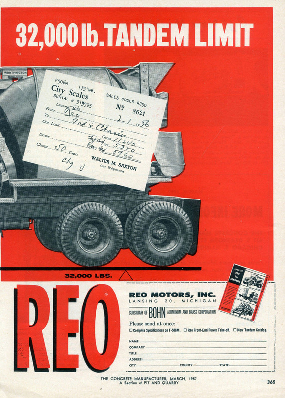 Reo '57 F 506 M New F 536 M Pit & Quarry Mar '57 2 — Postimages