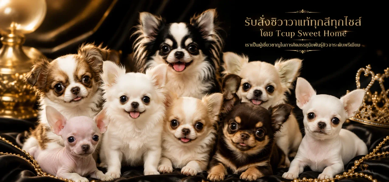 ลูกสุนัขชิวาวาหลายสีสำหรับ Pre-order Chihuahua