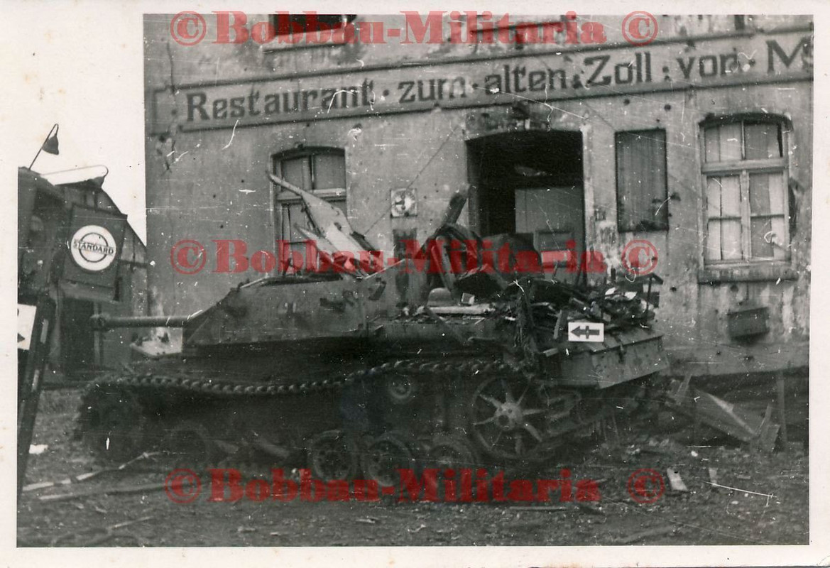 Reichsgebiet Endkampf Sturmgeschütz STUG III Saukopfblende Langr