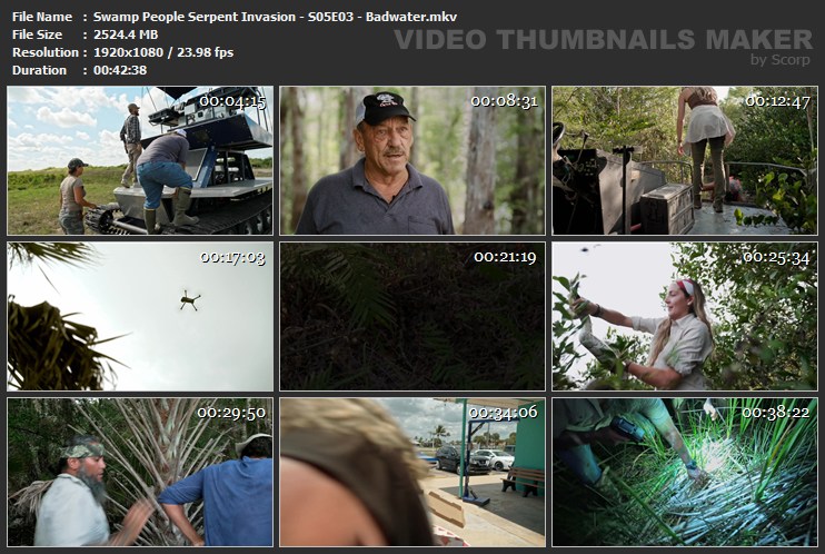 Swamp People Serpent Invasion - S05E03 - Badwater.mkv