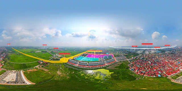 vị trí shophouse cát tường smart city yên phong bắc ninh