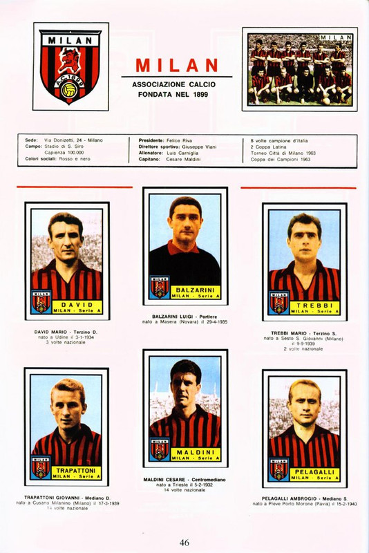 Album Calciatori 1963 1964 ( Panini) page 0028 — Postimages