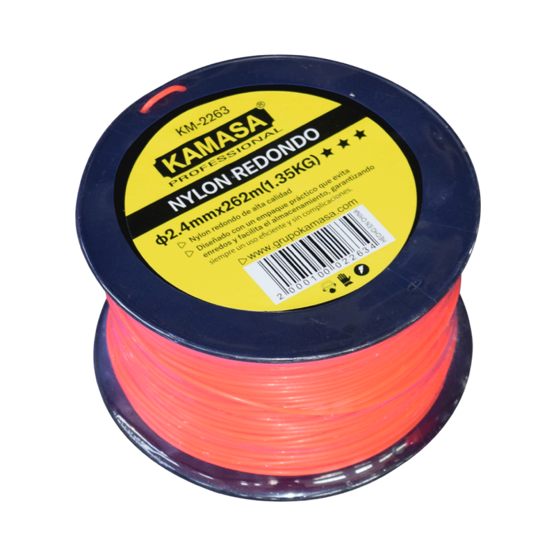 NYLON REDONDO φ2.4mmx15m 1.35KG/3LB KAMASA