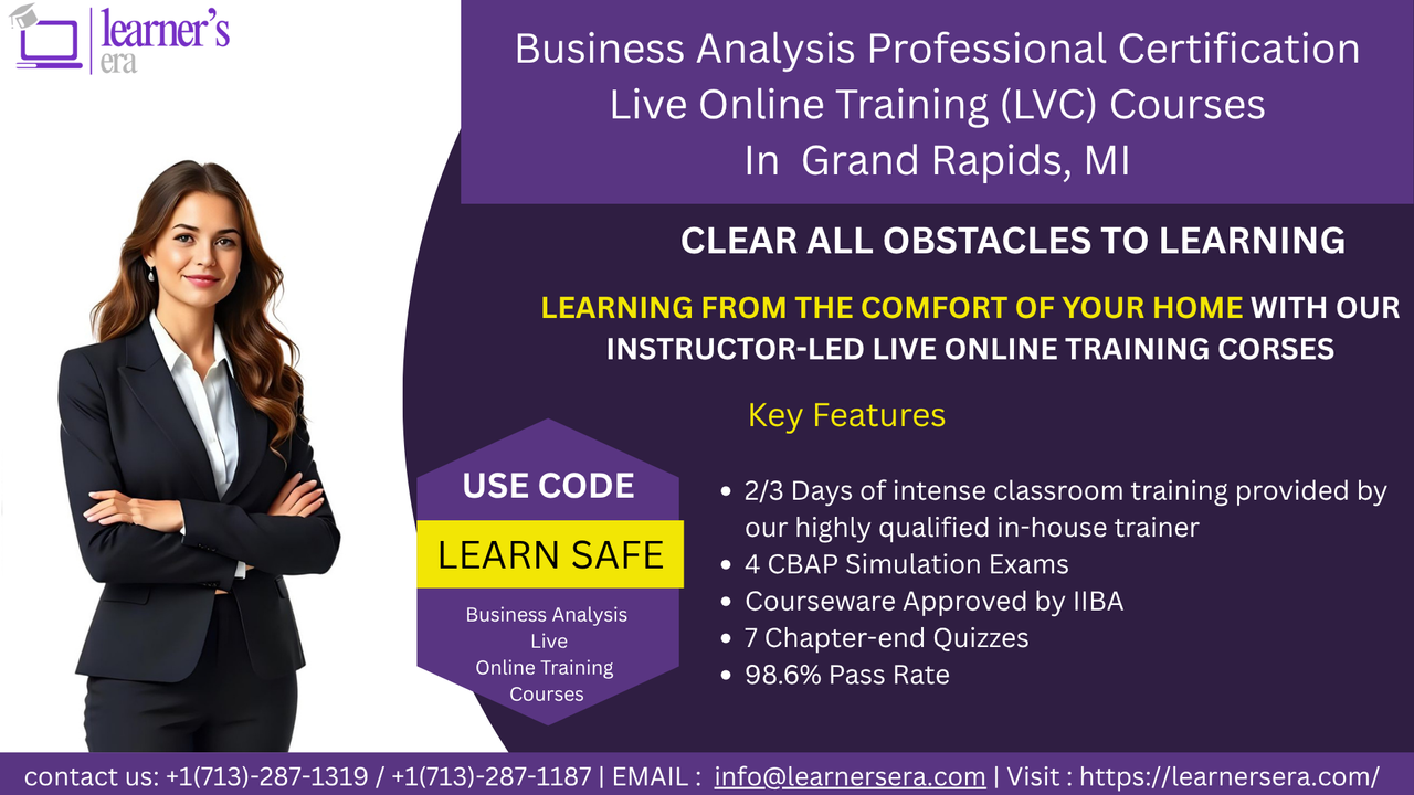 BA certification Training in Grand Rapids MI