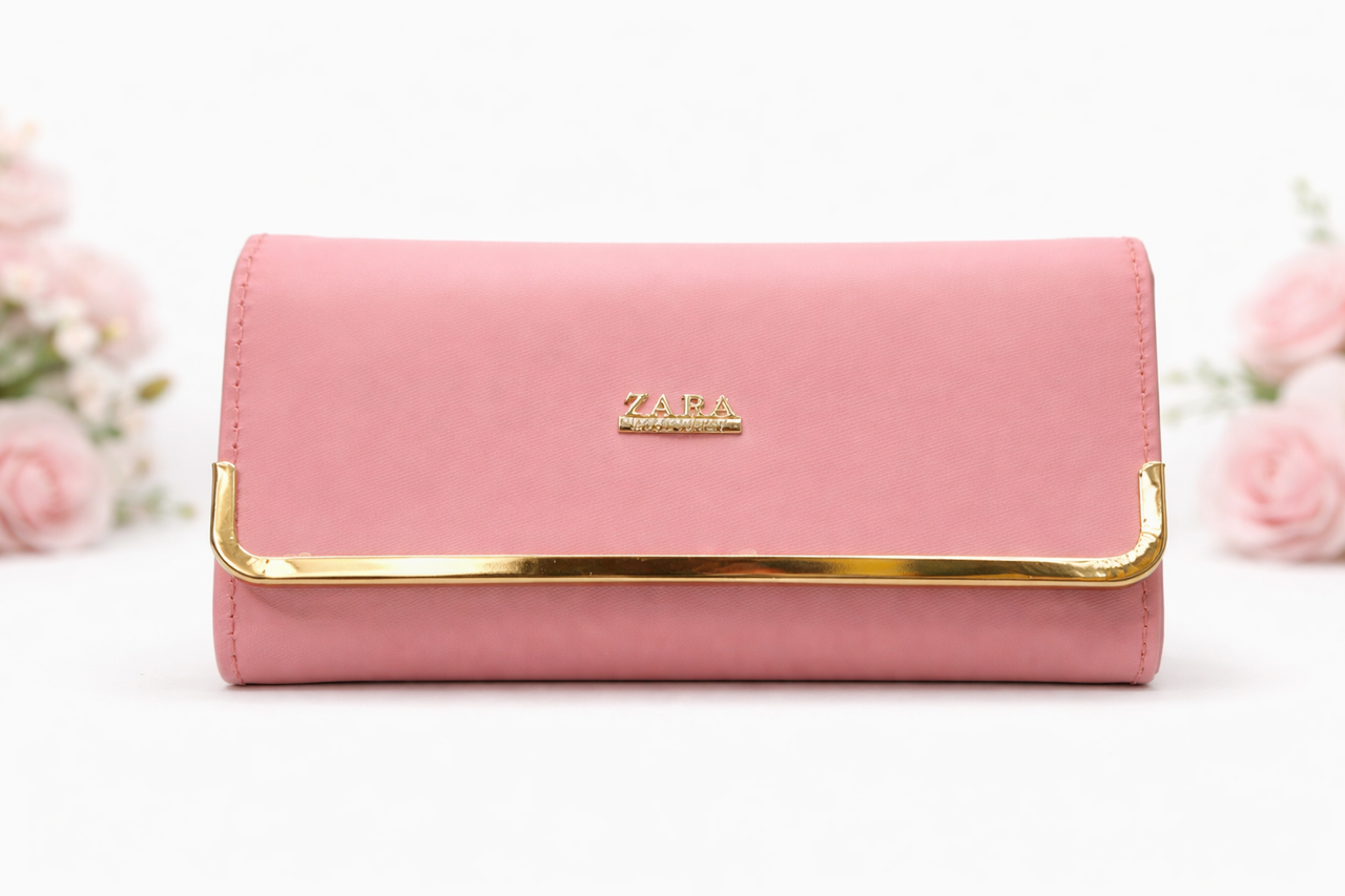 Pink Zara Ladies Wallet Clutch