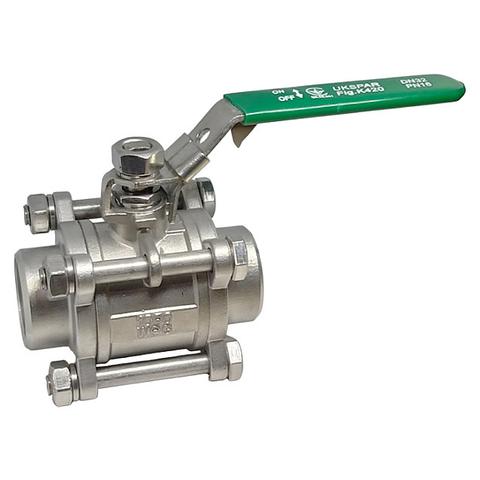 Шаровой кран трехсоставной для промышленного и бытового применения