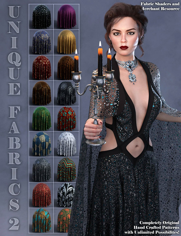 DAZ3 D Unique Fabrics2 Main