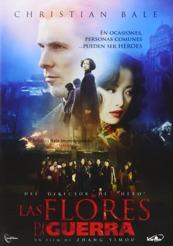 Cartel de Las flores de la guerra Cartel de Las flores de la guerra