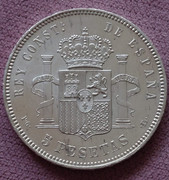 5 pesetas 1893 PGL  IMG-20220626-174654