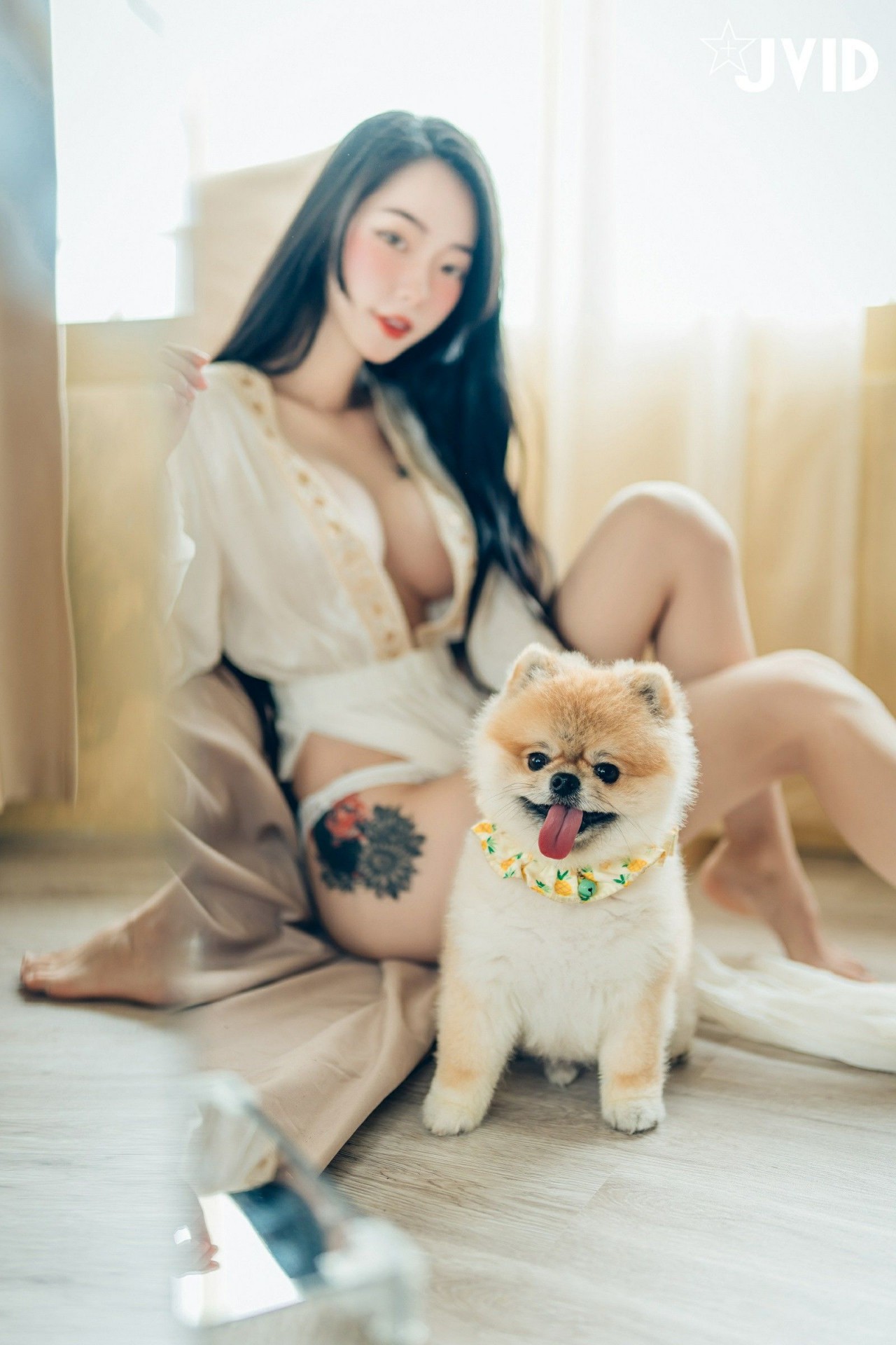 jvid 飄 飄《女神比基尼》美女写真，躺在浴缸场景，尽显性感姿态插图6