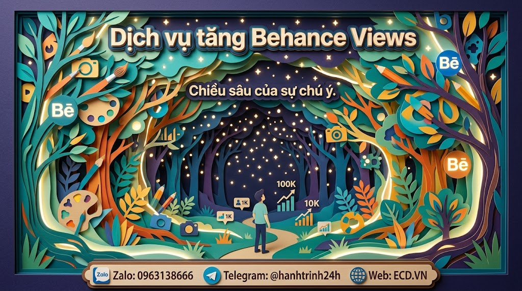 dịch vụ tăng behance views hiệu quả tăng tương tác