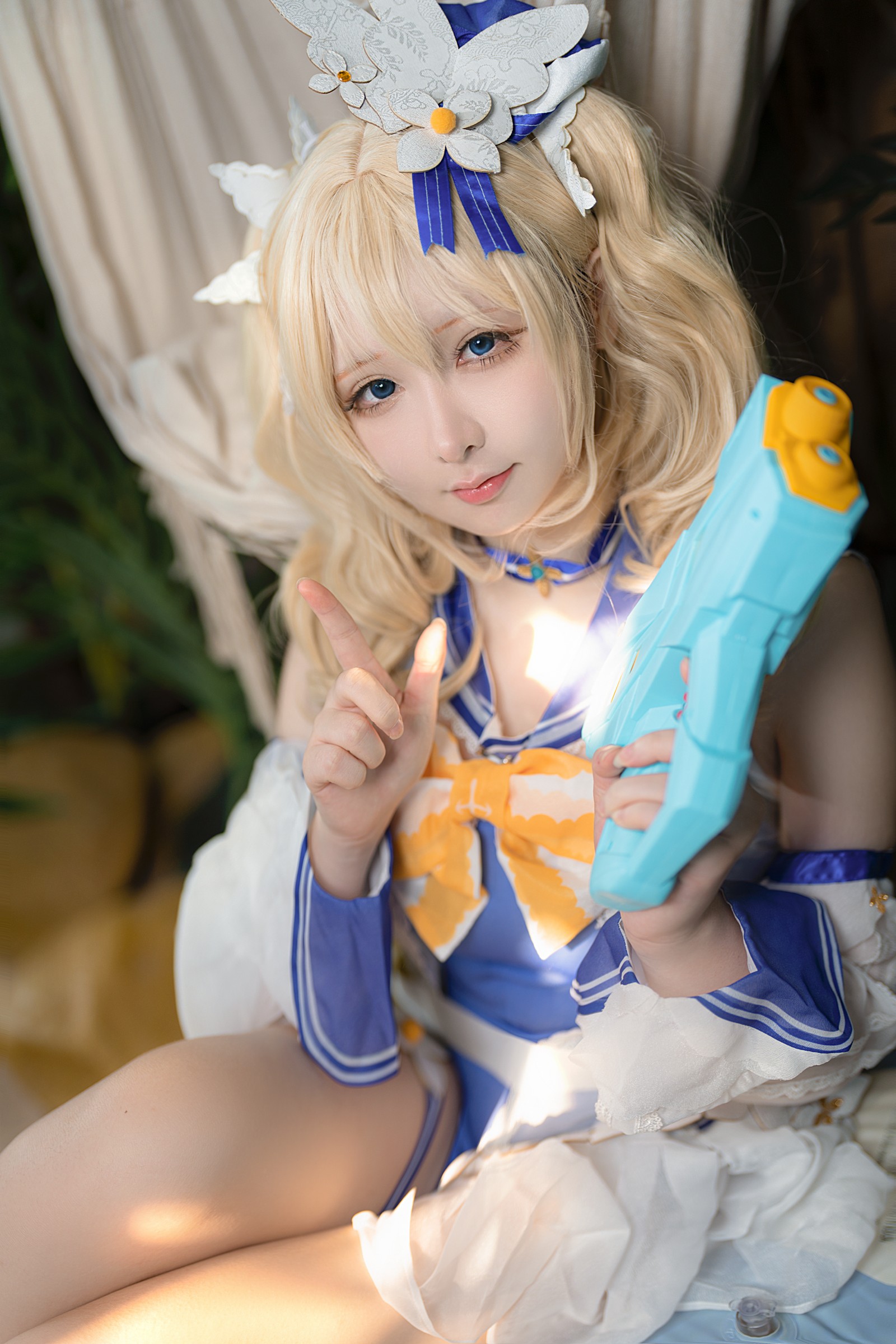 樱梨梨 芭芭拉 泳装 Cosplay 写真集｜原神角色高清摄影（30P｜576MB）插图3