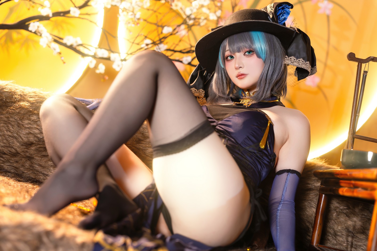 屿鱼 Yuyu 金装猫猫头 原创 Cosplay 写真集（60P｜747MB）插图6