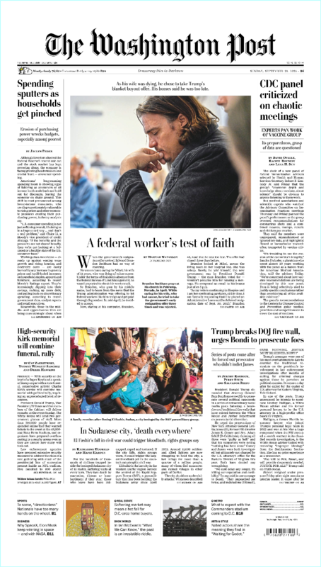 The Washington Post September 21.2025 (Anonymus (das ist Joe Klein))