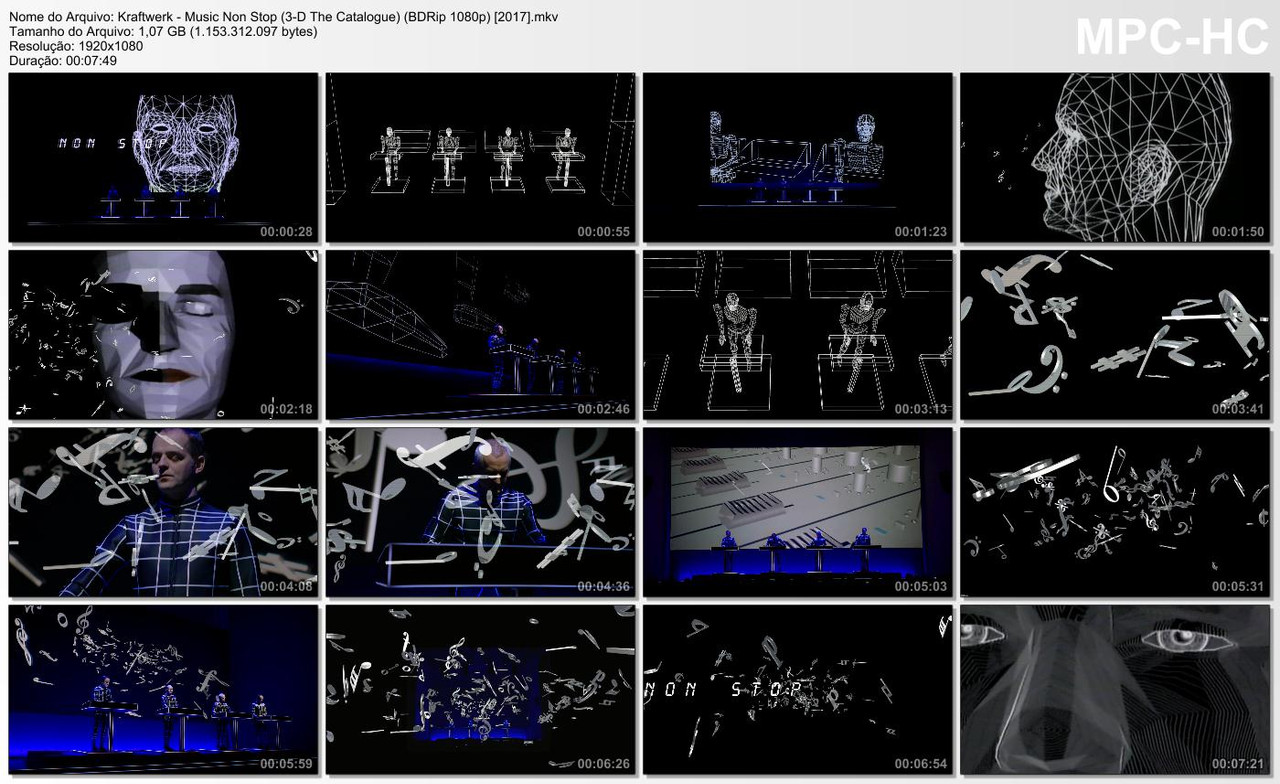 Kraftwerk - Music Non Stop (3-D The Catalogue) (BDRip 1080p) [2017]