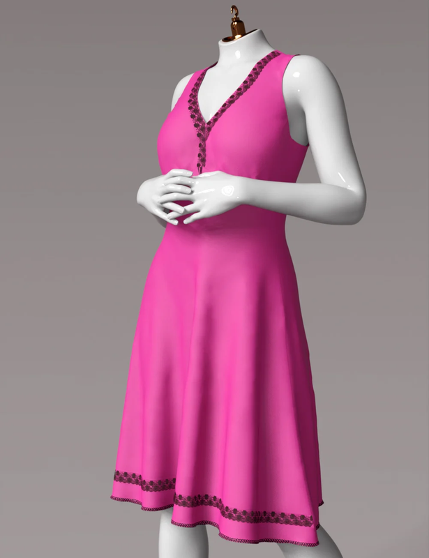 dForce Diana Nightie for Genesis 9, 8.1 and 8 Female