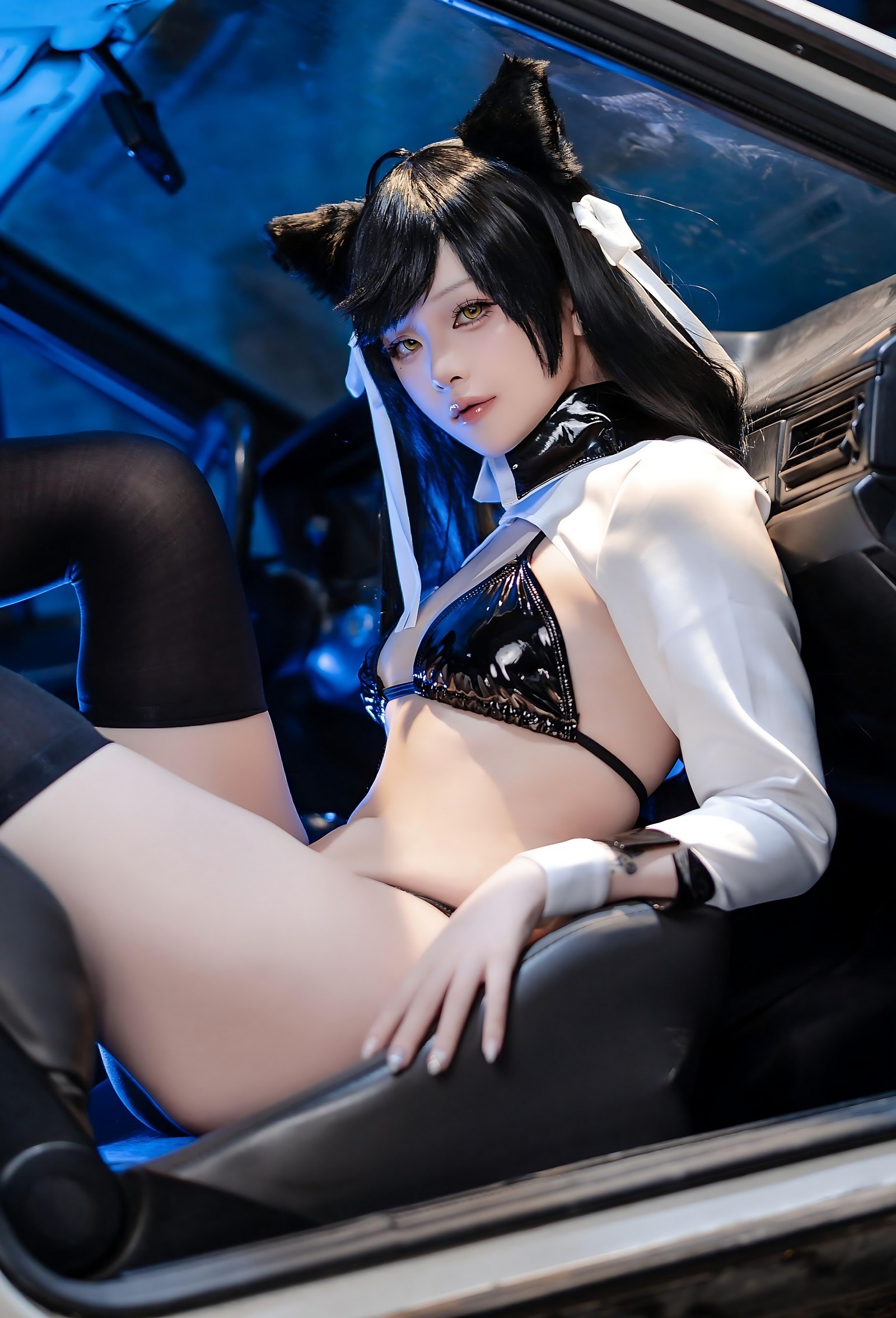 屿鱼 Yuyu 碧蓝航线 爱宕 赛车服 Cosplay 写真图集（114P｜142MB）插图6