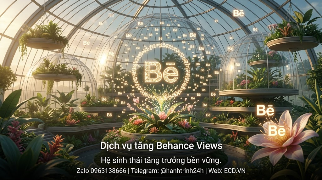 dịch vụ tăng behance views đảm bảo cho project