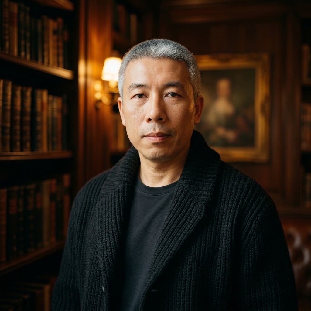 Áo len dài đen