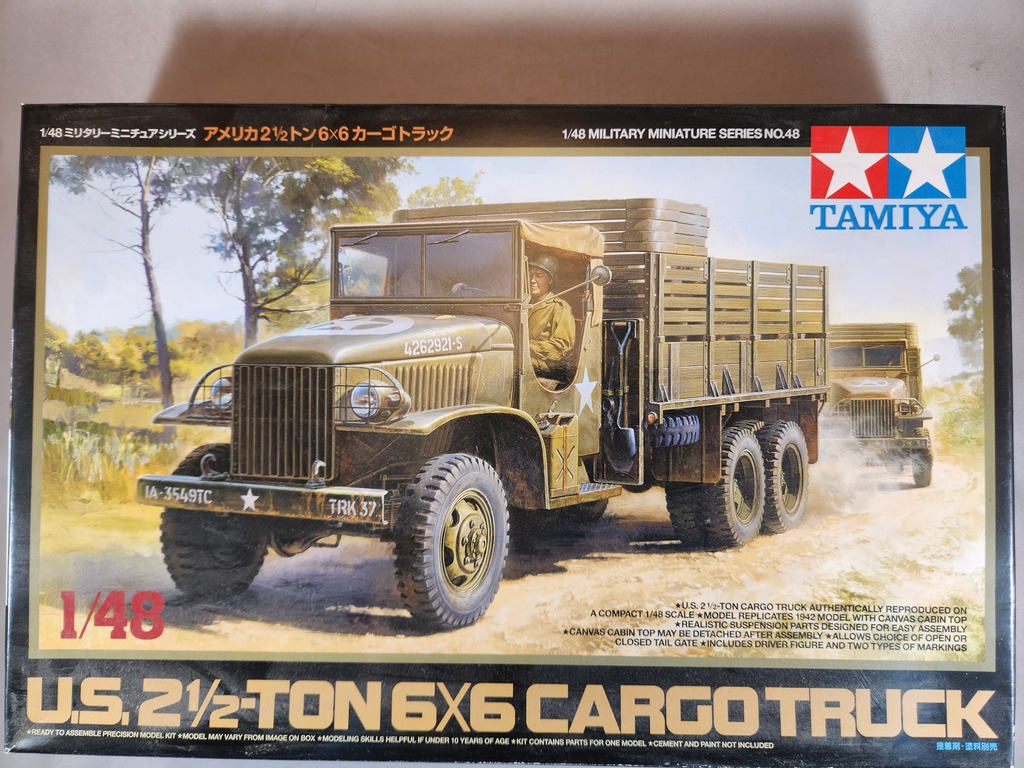 Tamiya US 2.5 Ton 6x6 Cargo Truck 1/48 Scale 32548