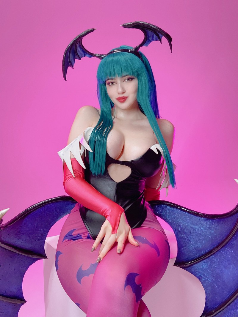 Alina Becker 莫莉甘 Morrigan Cosplay 暗黑系角色写真【40P-77.6M】插图2