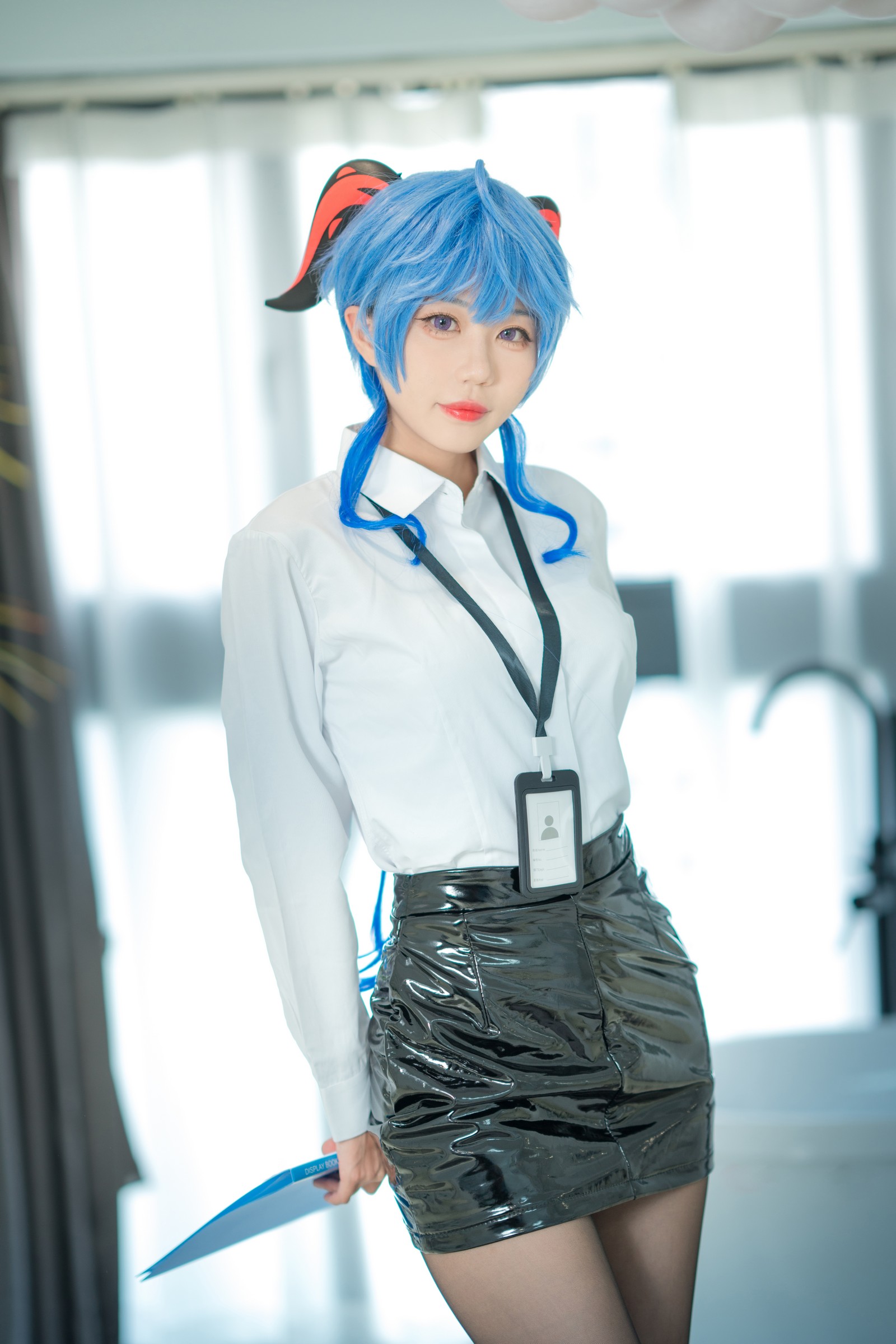 无影喵喵 甘雨 OL 风 Cosplay 写真合集｜原神角色高清图集（35P｜366MB）插图7