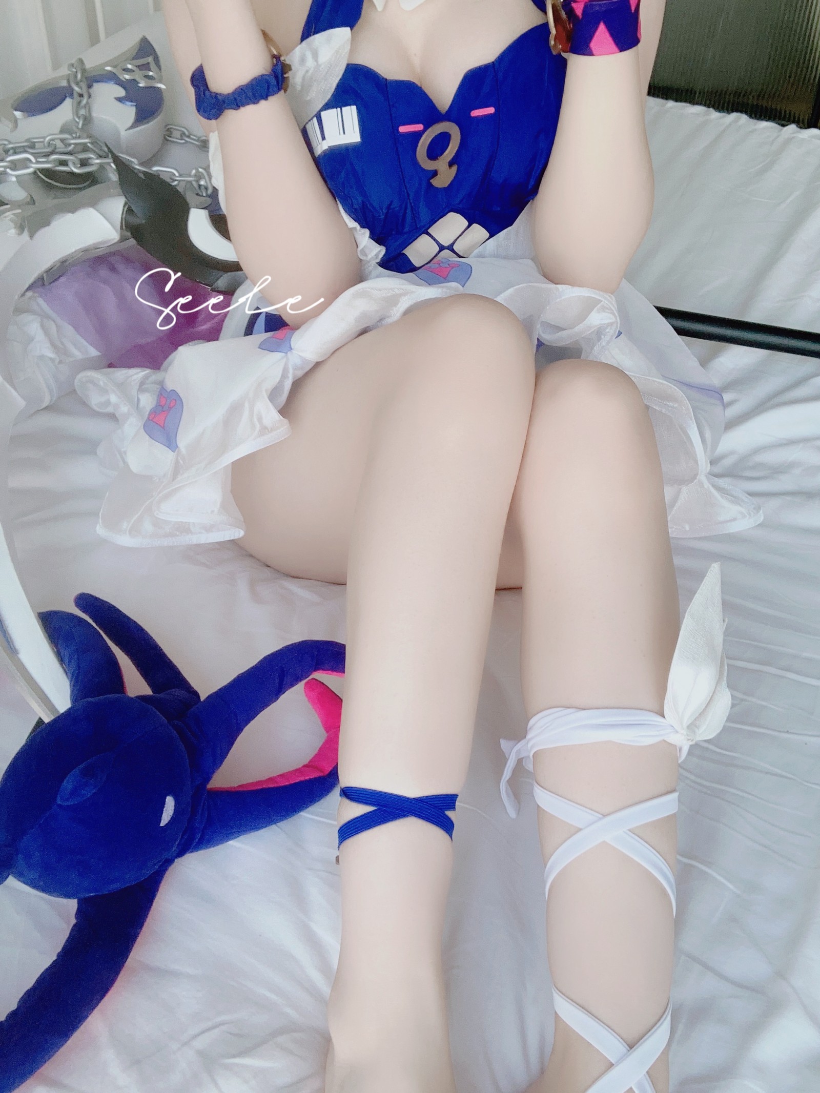 Seele麦麦彼岸浪花 Cosplay｜经典希儿海边高清写真（82P-460MB插图4