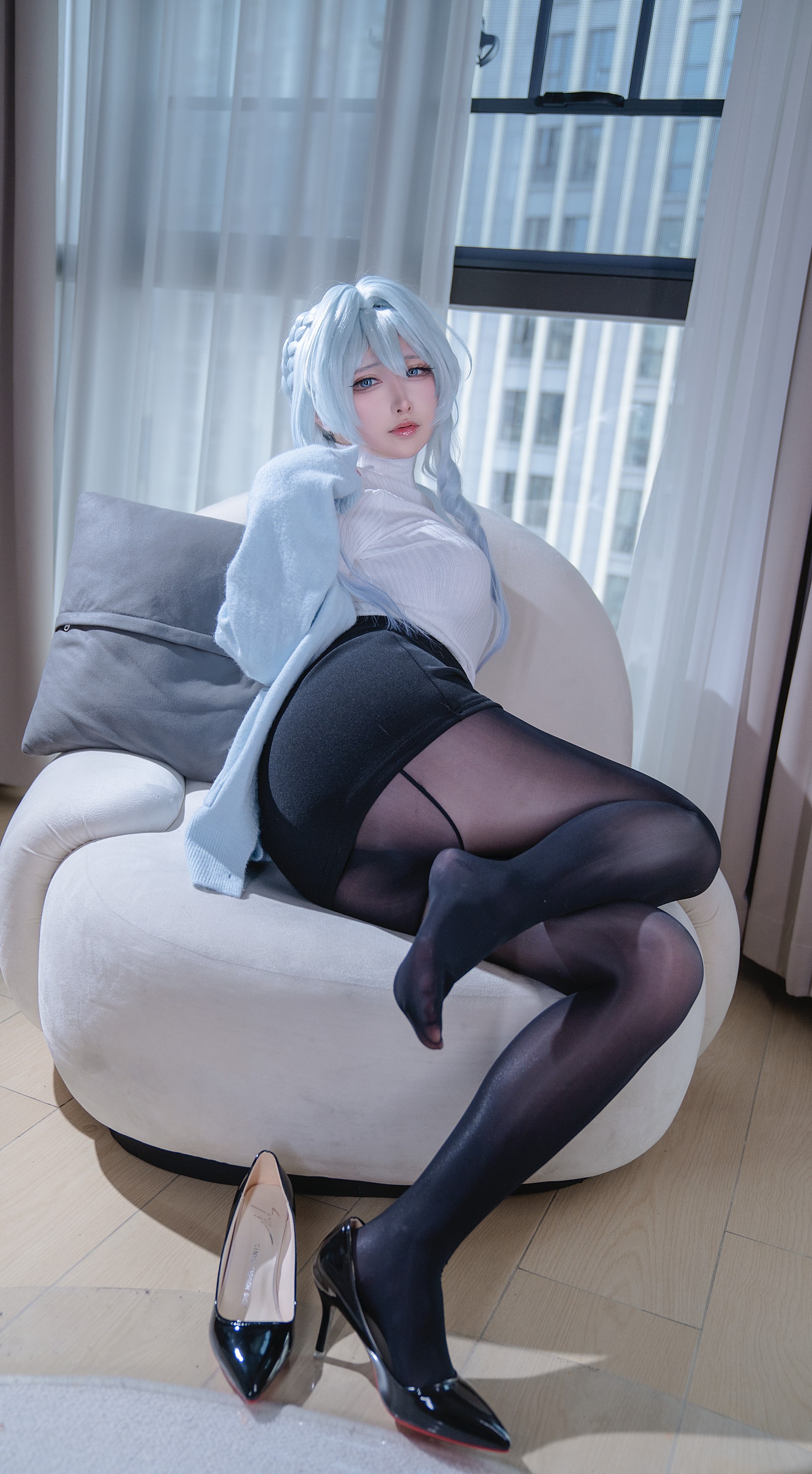 樱梨梨 雪女 Cosplay 写真图集｜高清日系风格摄影（32P｜178MB）插图7