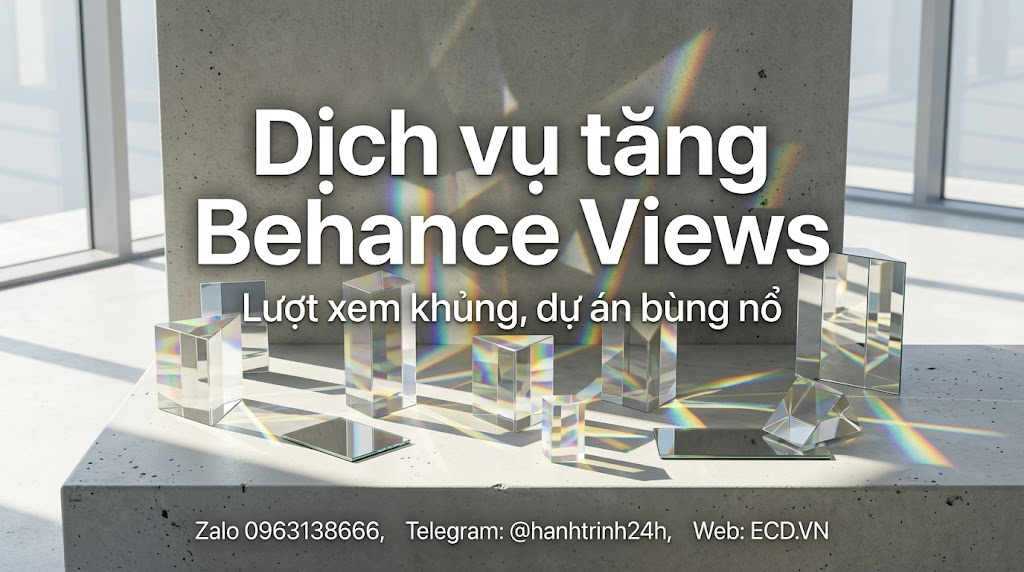 tăng behance views 2025 dành cho designer