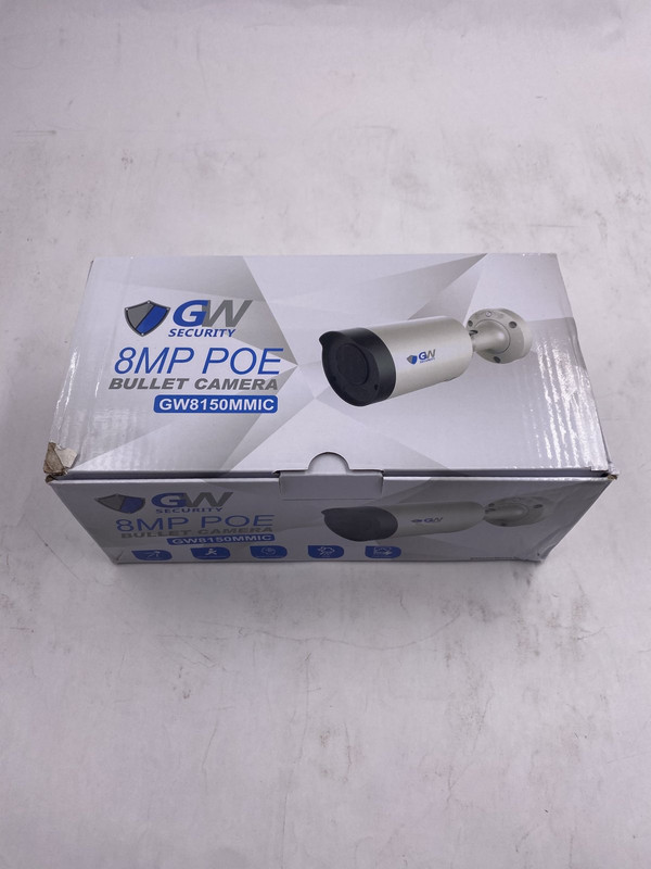 GW SECURITY GW8150MMIC 8MP POE 2.7-13.5MM VARIFOCAL LENS BULLET SECURITY CAMERA GW SECURITY GW8150MMIC 8MP POE 2.7-13.5MM VARIFOCAL LENS BULLET SECURITY CAMERA
