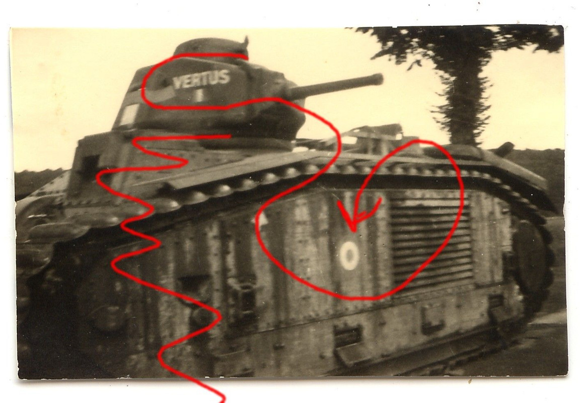 Frankreich französischer Panzer Tank Char B Name