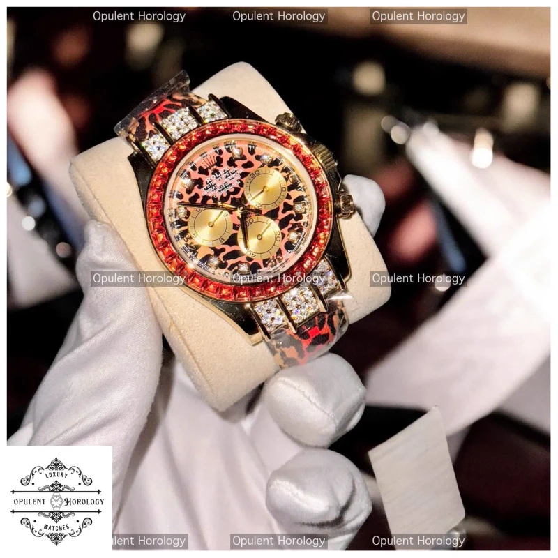 Rolex Daytona 116598SACO 1:1 Custom Replica | 18K Gold Wrapped, Moissanite Diamonds, 40mm