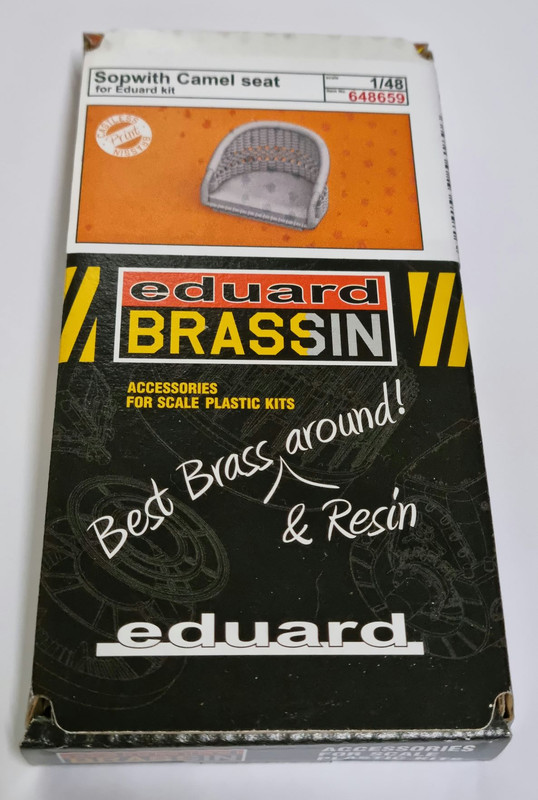 Brassin 1/48 Scale Sopwith Camel seat for Eduard - 648659 Brassin 1/48 Scale Sopwith Camel seat for Eduard - 648659