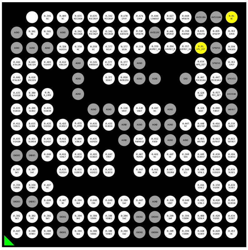Samsung S518 PMU Pinout