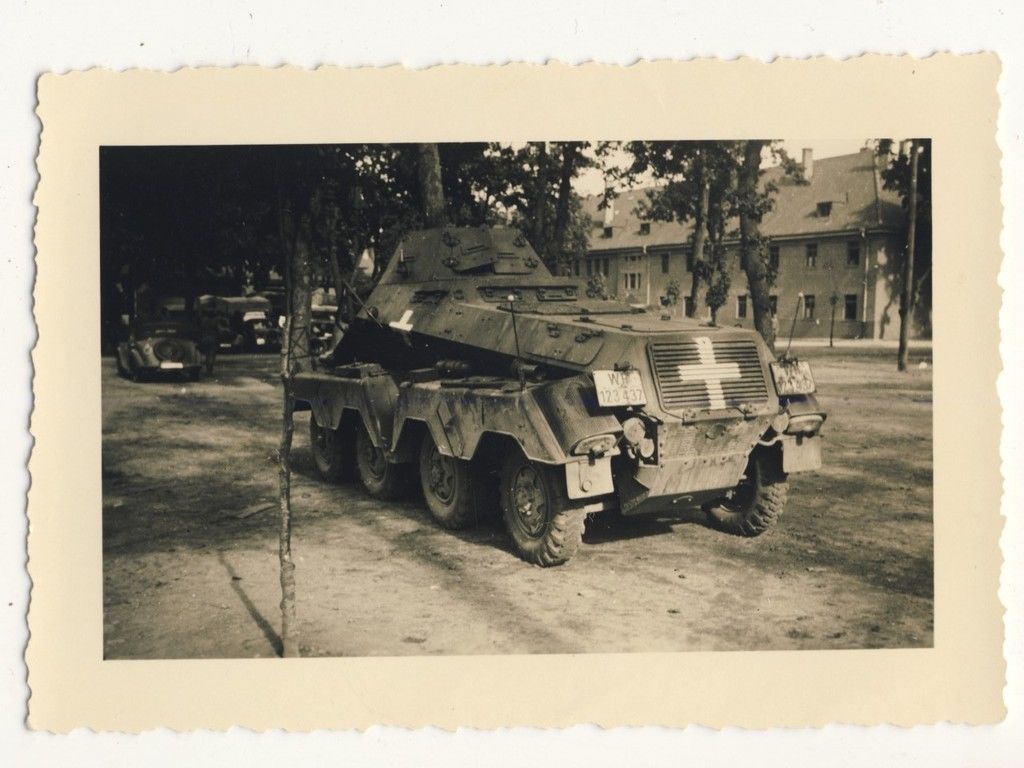Foto Wehrmacht - Panzertruppe 8-Rad PANZERSPÄHWA